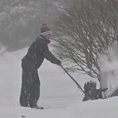 VIDEO: The freezing air follows 2 feet of snow being dumped in parts of New York.