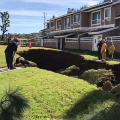 VIDEO: Massive sinkhole opens at apartment complex in Orange County, California