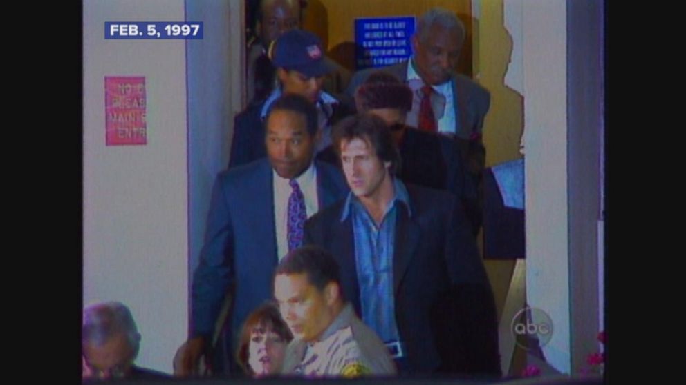 O.J. Simpson found liable in the deaths of Ron Goldman and Nicole Simpson.