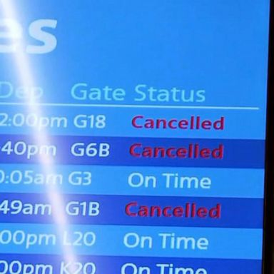 VIDEO: Hundreds of flights canceled, delayed amid hazardous travel conditions