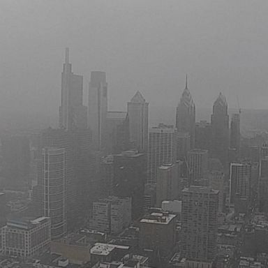 VIDEO: Time-lapse shows snow cloud blanket Philadelphia skyline