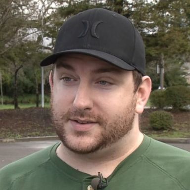 VIDEO: Del Hedrick, a Lyft driver and father of two, jumped into action and scooped up the toddler from the Santa Rosa, California, apartment complex parking lot.