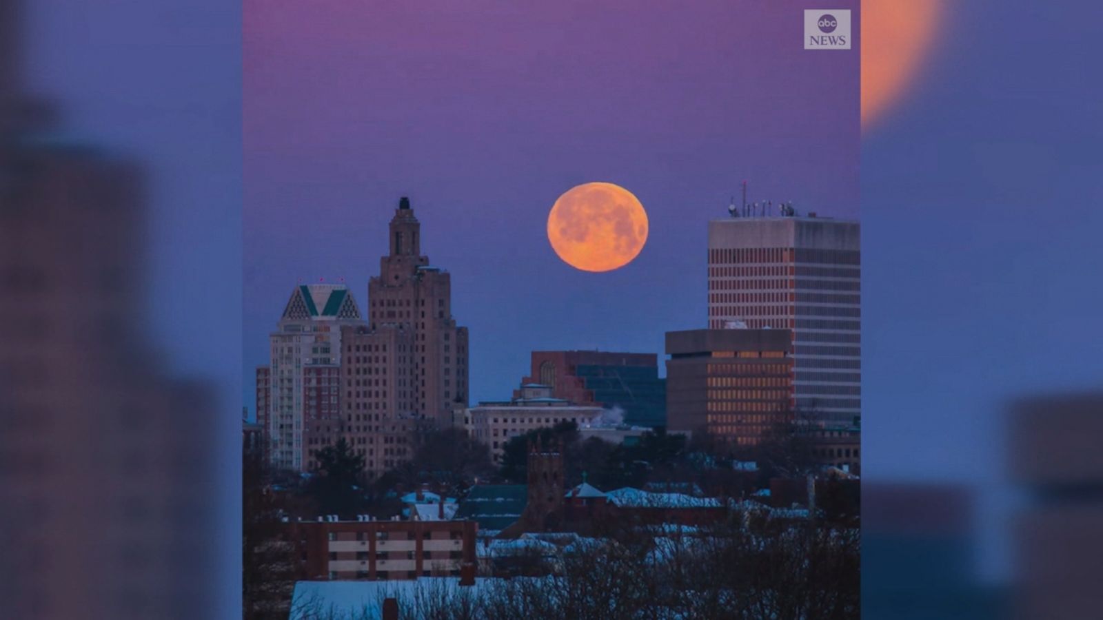 Timelapse Captures 'supermoon' Over Rhode Island - Good Morning America