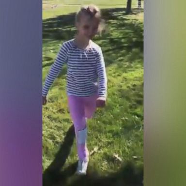 VIDEO: Tamra Logan captured the excitement in her daughter's face as the then-10-year-old with cerebral palsy walked for over a minute, a week and a half after taking her very first steps.