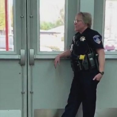 VIDEO: The student clutched a Kermit the Frog stuffed animal.