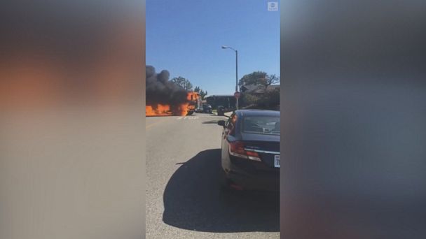 Video Truck Catches Fire Abc News