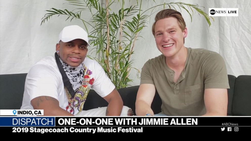 1 On 1 With Singer Jimmie Allen At The 2019 Stagecoach Music Festival Video Abc News