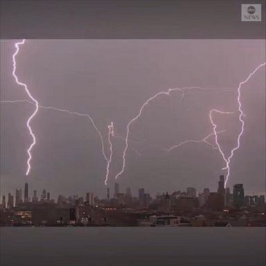 The thunderstorms rolled through the city earlier this week.