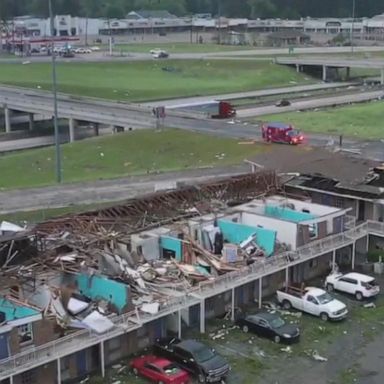 VIDEO: Deadly tornadoes in Louisiana destroys homes