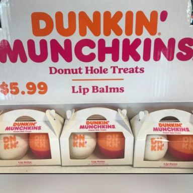 Dunkin' has released a lip balm set in cinnamon swirl and pumkin flavors for $4.99. 