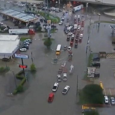 VIDEO: Flooding strands students at school overnight 