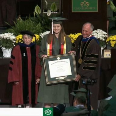 PHOTO: Emily Houpt is the only one of the four students injured in the shooting to receive her diploma during the school's graduation ceremonies this weekend. 