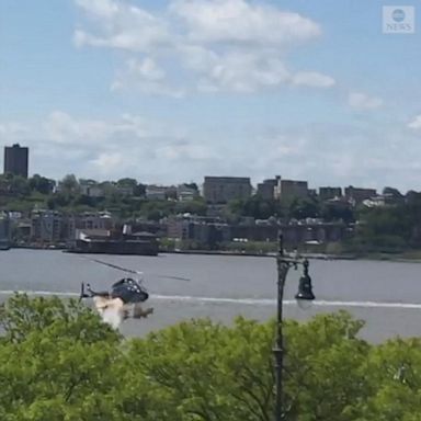 VIDEO: Helicopter plunges into NYC's Hudson River