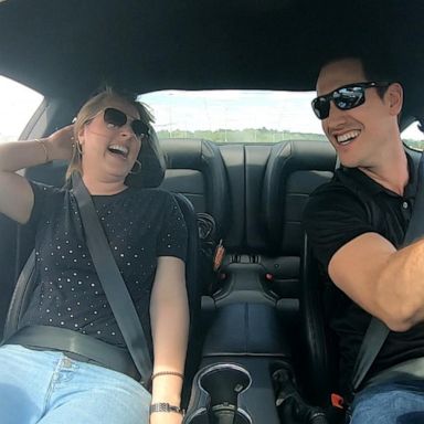 PHOTO: Learning how to drive stick with Nascar champion Joey Logano