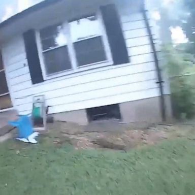 VIDEO: Police officer saves toddler, grandmother from burning home