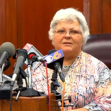 PHOTO: The mother of Heather Heyer spoke out at a press conference after the sentencing of Alex Fields - the man who rammed his car into a crowd in Charlottesville and killed her daughter in 2017.