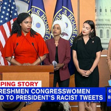 Minority congresswomen respond to President Trump's tweets 