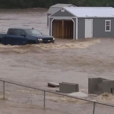 Slow-moving remnants of Barry delivered 16 inches of rain in southwestern Arkansas on Tuesday, breaking the state's record for the most precipitation from a tropical system.