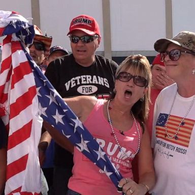 VIDEO: Trump supporters line up in Cincinnati for president's upcoming rally