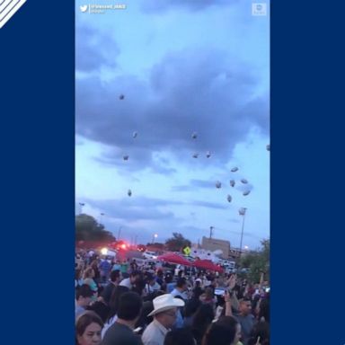 VIDEO: Mourners release balloons for victims of El Paso shooting