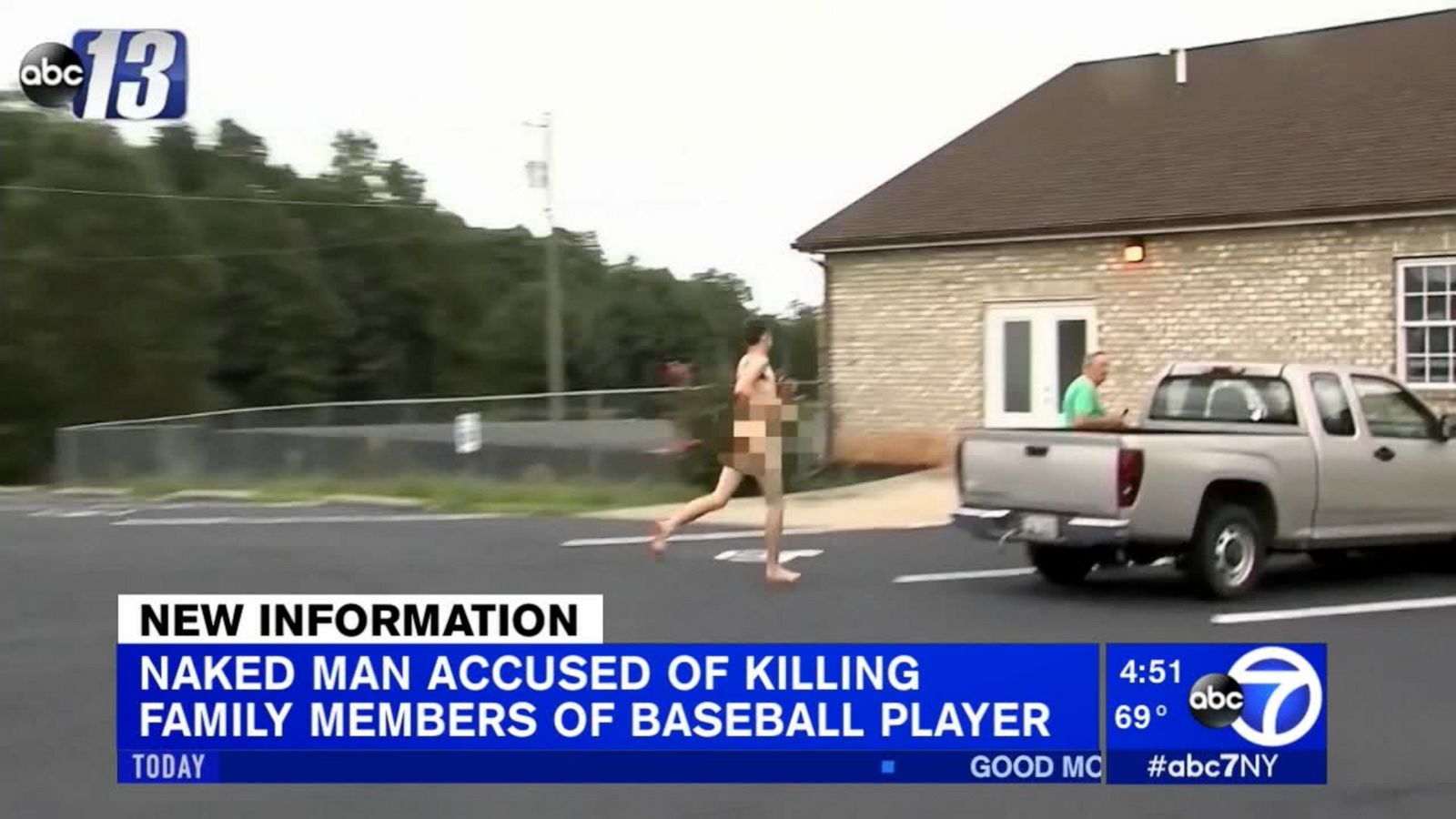 Naked murder suspect ran through streets in Virginia - Good Morning America