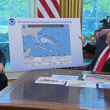 Trump says Florida 'got lucky' with Hurricane Dorian miss