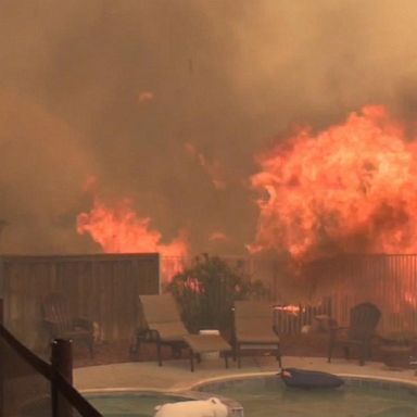 VIDEO: Wildfire scorches land near Los Angeles