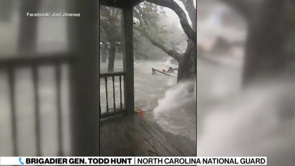 Dorian cuts off North Carolina community following its US landfall