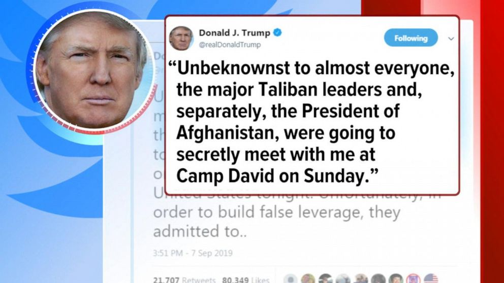 Trump cancels meeting with Taliban leaders Video - ABC News