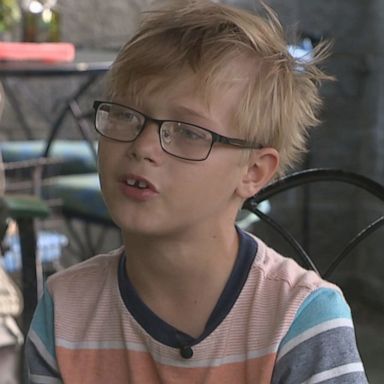 PHOTO: 9-year-old Jefferson Sharpnack was at his school on Sept. 3 when he tried ordering cheesy breadsticks for lunch, but the lunch lady "took away" the items and replaced it with "bread on cheese from the fridge.”