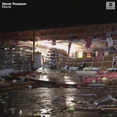 The powerful twister ripped through the state Tuesday, causing significant damage, though no serious injuries were reported. 