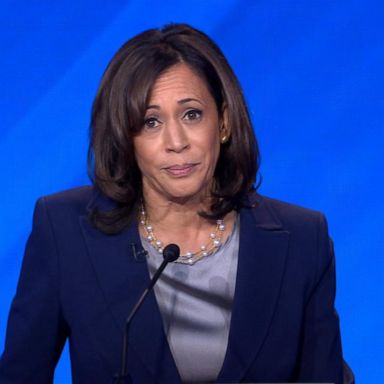 VIDEO: Harris directly addresses Pres. Trump during Democratic debate 