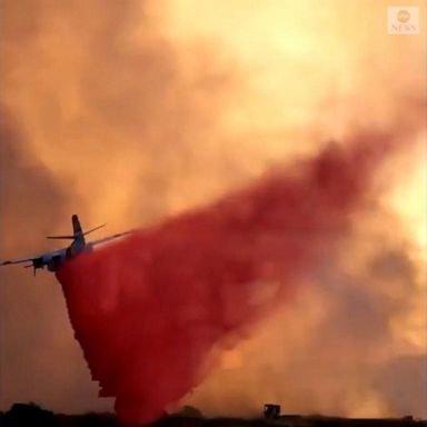 VIDEO: Firefighters battle blaze outside San Diego