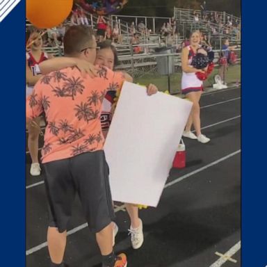 David Cowan, 19, of Seminole High School in Florida asked his girlfriend to be his prom date during a very public football game proposal.