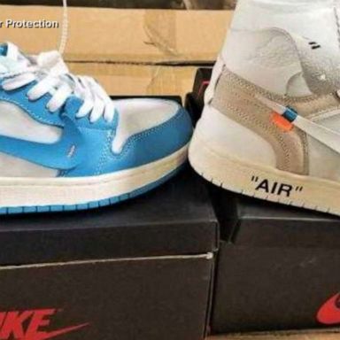 Customs and Border Protection agents at the country's largest seaport seized more than 14,800 pairs of counterfeit Nike sneakers for trademark infringement after examining a shipment that arrived from China.