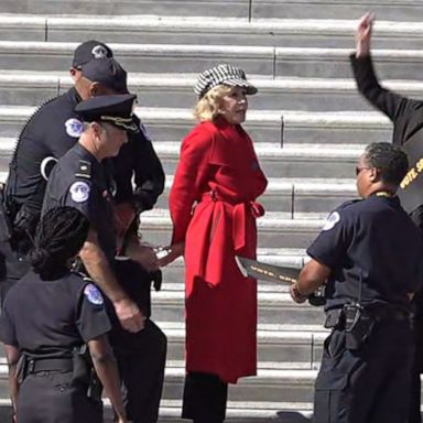 VIDEO: Jane Fonda joins climate change movement