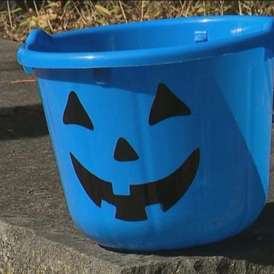 VIDEO: Blue Halloween buckets raise awareness for autistic, non-verbal trick-or-treaters