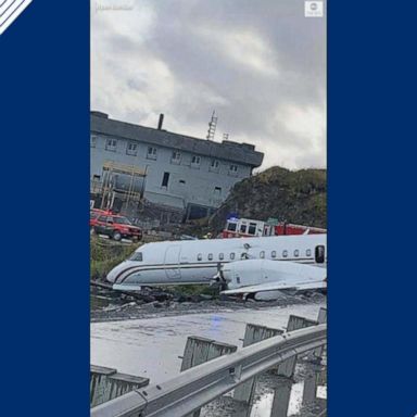 The twin-engine Alaska Airlines flight stopped just short of plunging into the waters of Unalaska Bay.