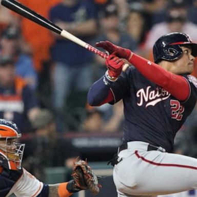 VIDEO: Washington wins first game in World Series