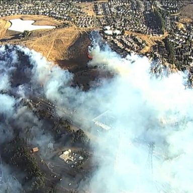 VIDEO: Winds pick up near California wildfires 