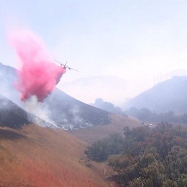 VIDEO: Getty fire blazes Southern California 