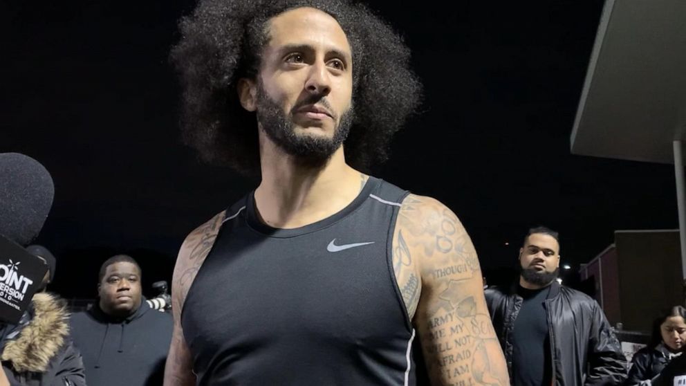 colin kaepernick workout t shirt