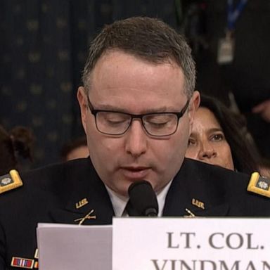 VIDEO: Key moments from Lt. Col. Vindman’s testimony