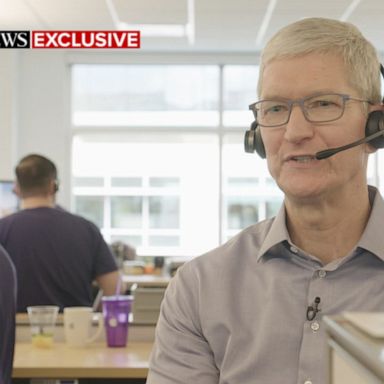 Apple CEO speaks with customer at call center