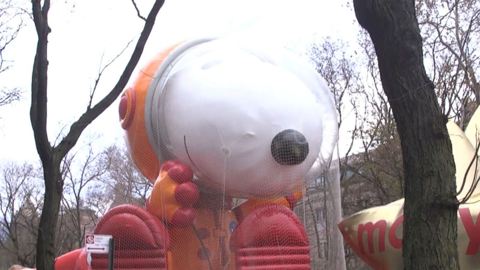 Behindthescenes at the Macy's Thanksgiving parade balloon inflation