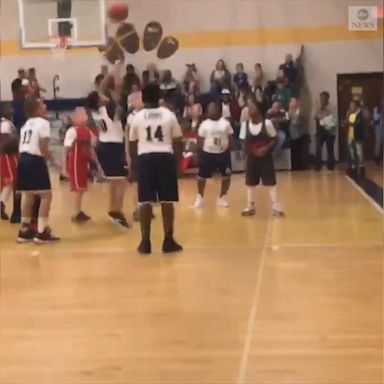 VIDEO: Touching moment for young student-athlete with special needs