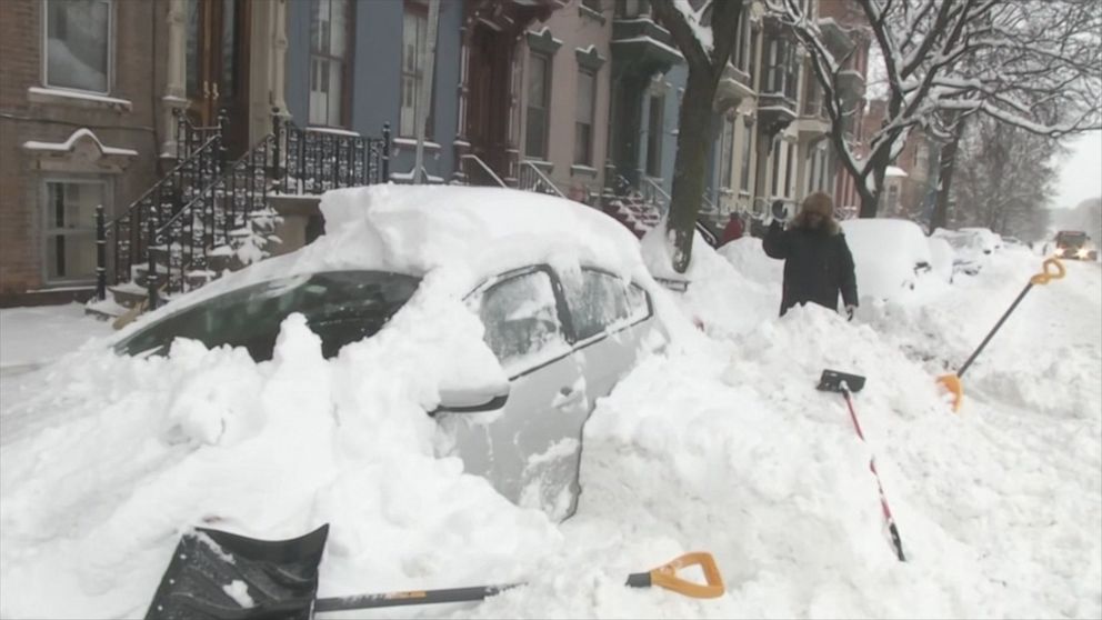 Albany digs out after heavy snow and ice GMA