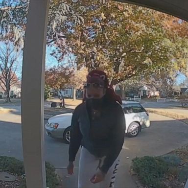 VIDEO: Masked porch pirate caught on camera in Tulsa