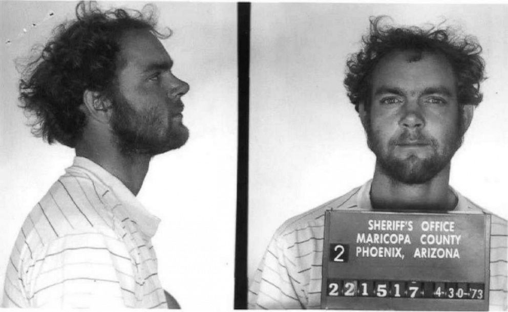 PHOTO: Terry Rasmussen poses for arrest photo from 1973.