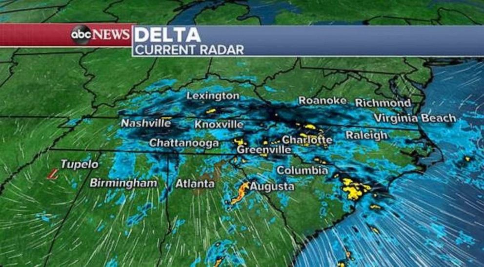 PHOTO: As of 4:30 a.m., several flood alerts remain in place for parts of Georgia, South Carolina and North Carolina.
